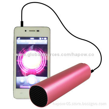 Power bank for cell phones with mini speaker and phone stand